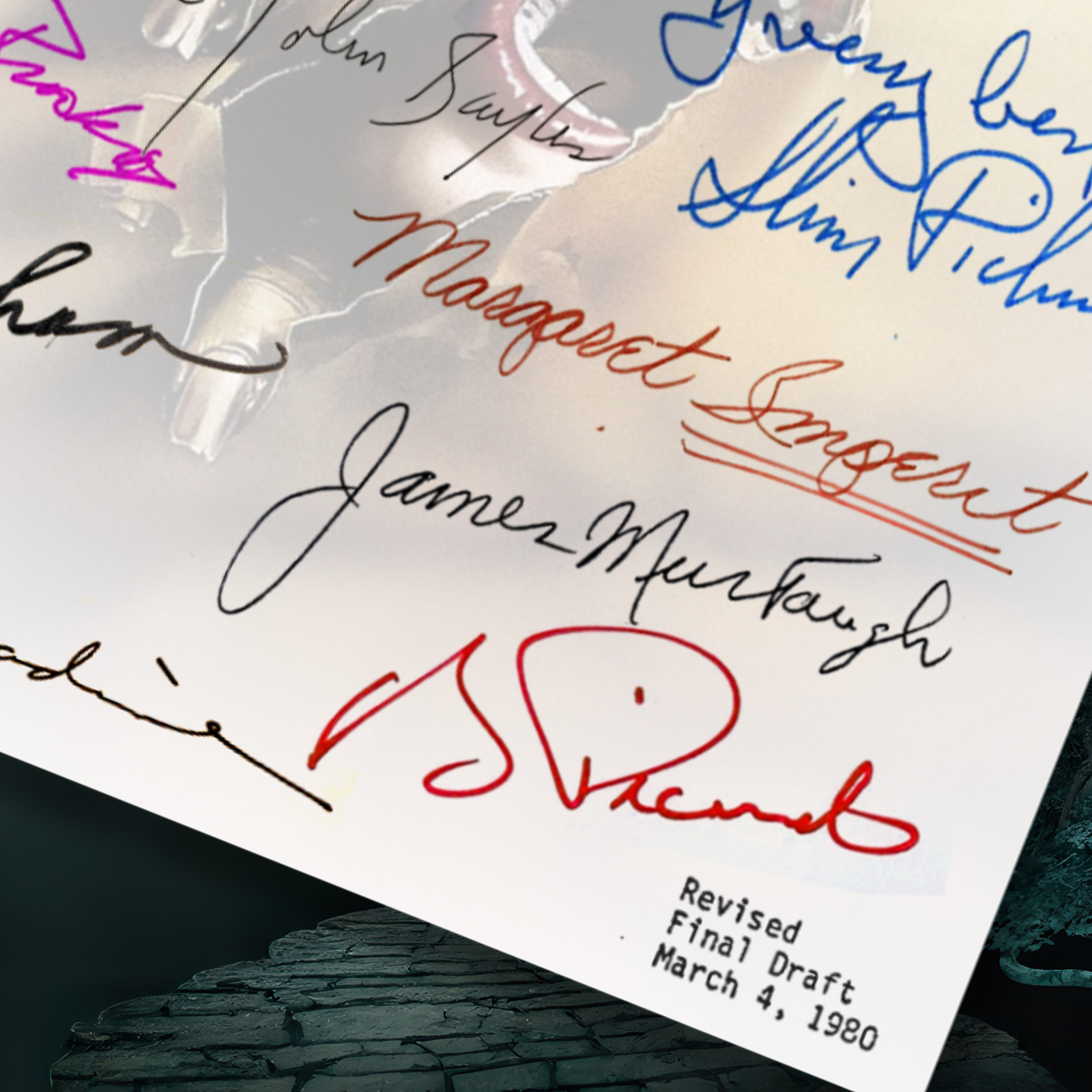 The Howling Script Signed Autograph Reprints |Horror Halloween Werewolf