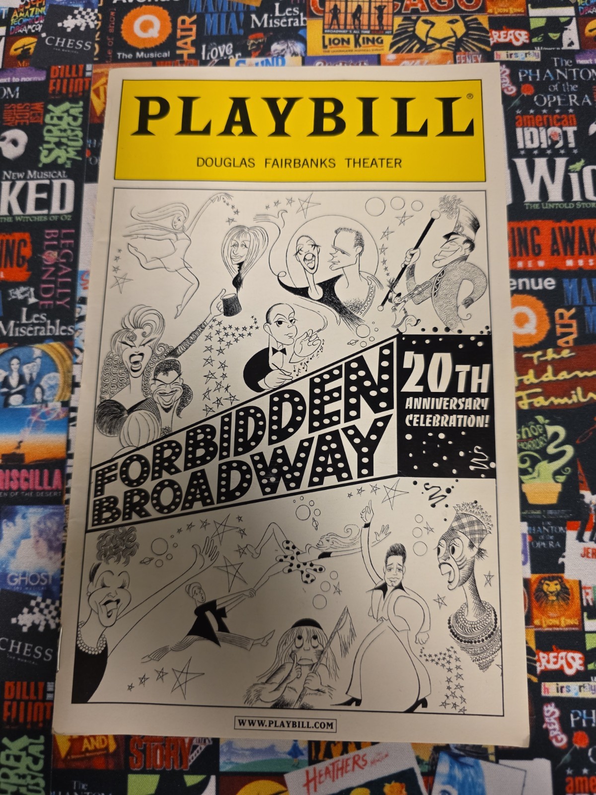Forbidden Broadway 20th Anniversary Playbill (January 2002)