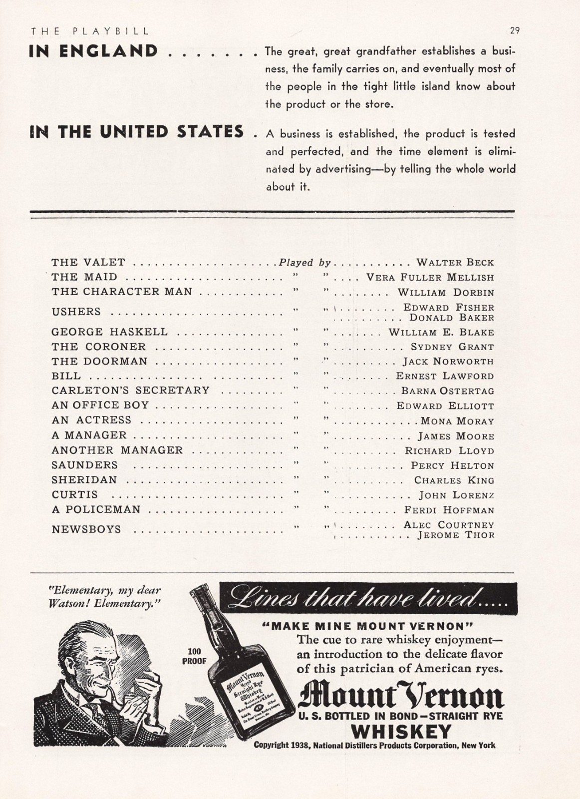 Jack Norworth “THE FABULOUS INVALID” Solly Ward 1938 Broadway Auto Show Playbill
