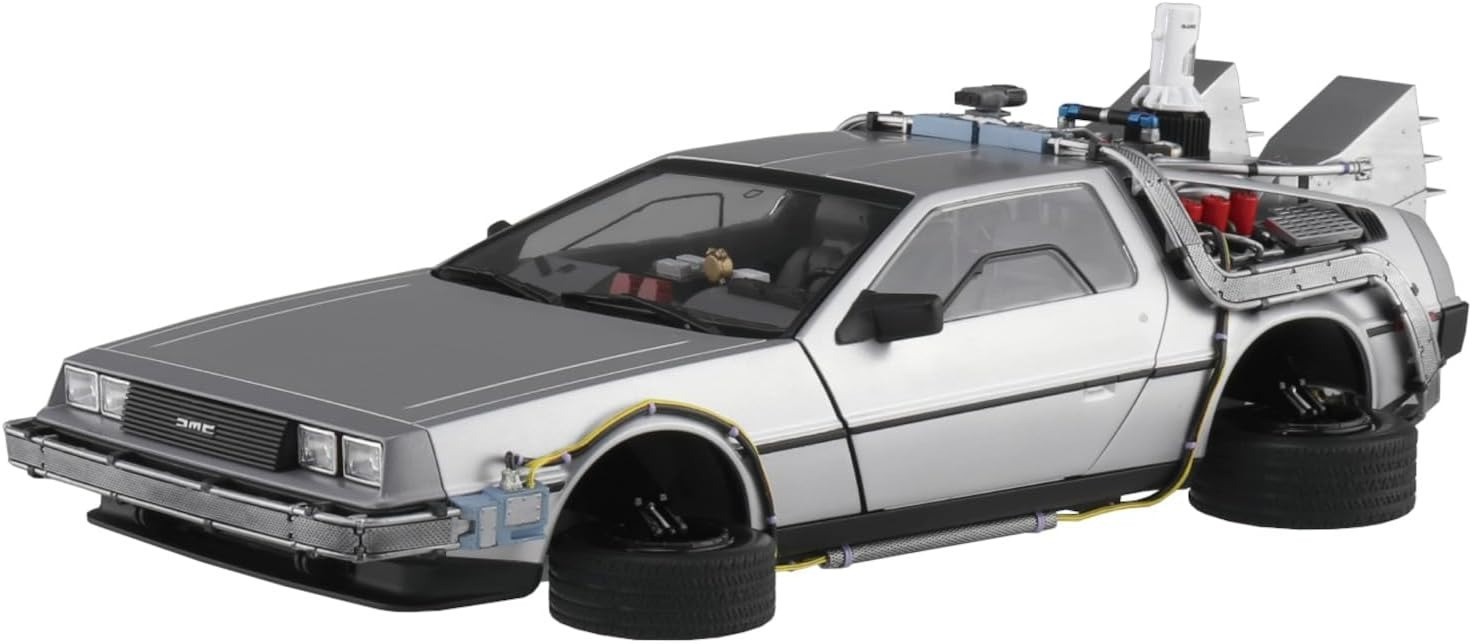 AOSHIMA Movie Mecha 1/24 Back To The Future Part II TIME MACHINE w/HOVERBOARD