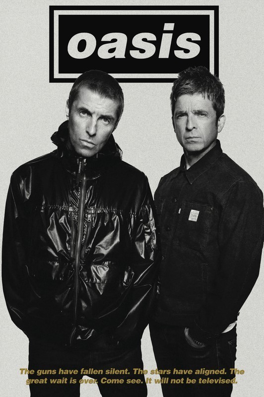 OASIS 24×36 POSTER CLASSIC ROCK REUNION LIAM NOEL GALLAGHER ICON LEGEND GROUP!!!