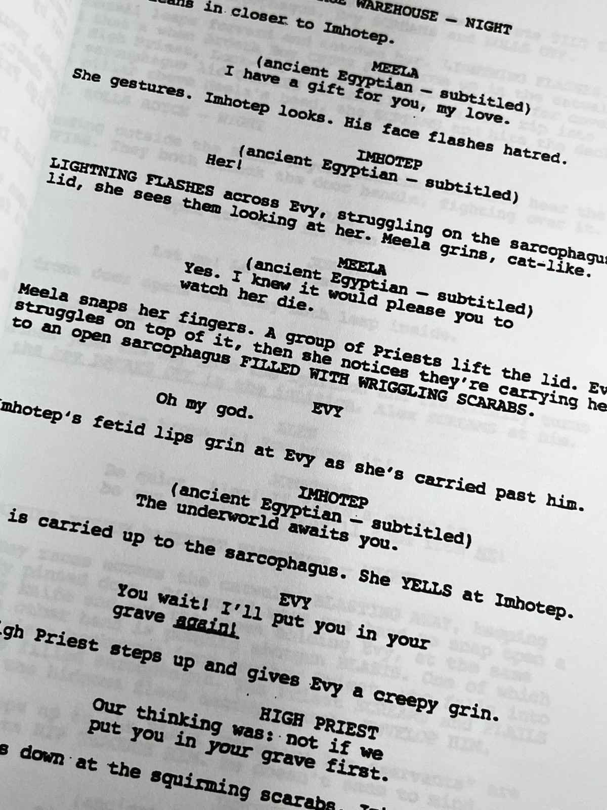 The Mummy & The Mummy Returns Scripts Signed- Autograph Reprints- Brendan Fraser