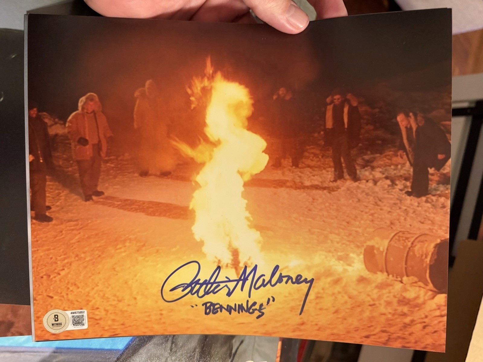 Beckett certified BAS signed photo Peter Maloney THE THING 8×10 John Carpenter