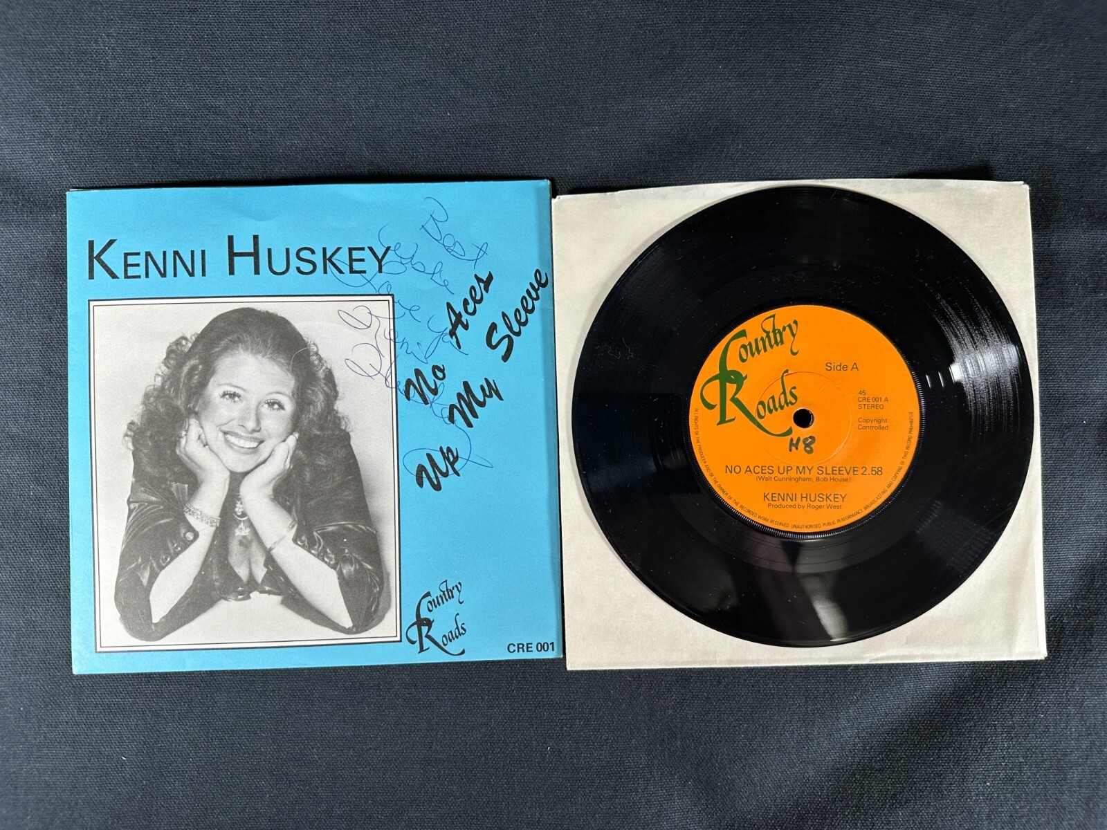 Vintage UK 45’s Bellamy Charlie Daniels Glen Campbell Johnny Cash Kenni Huskey
