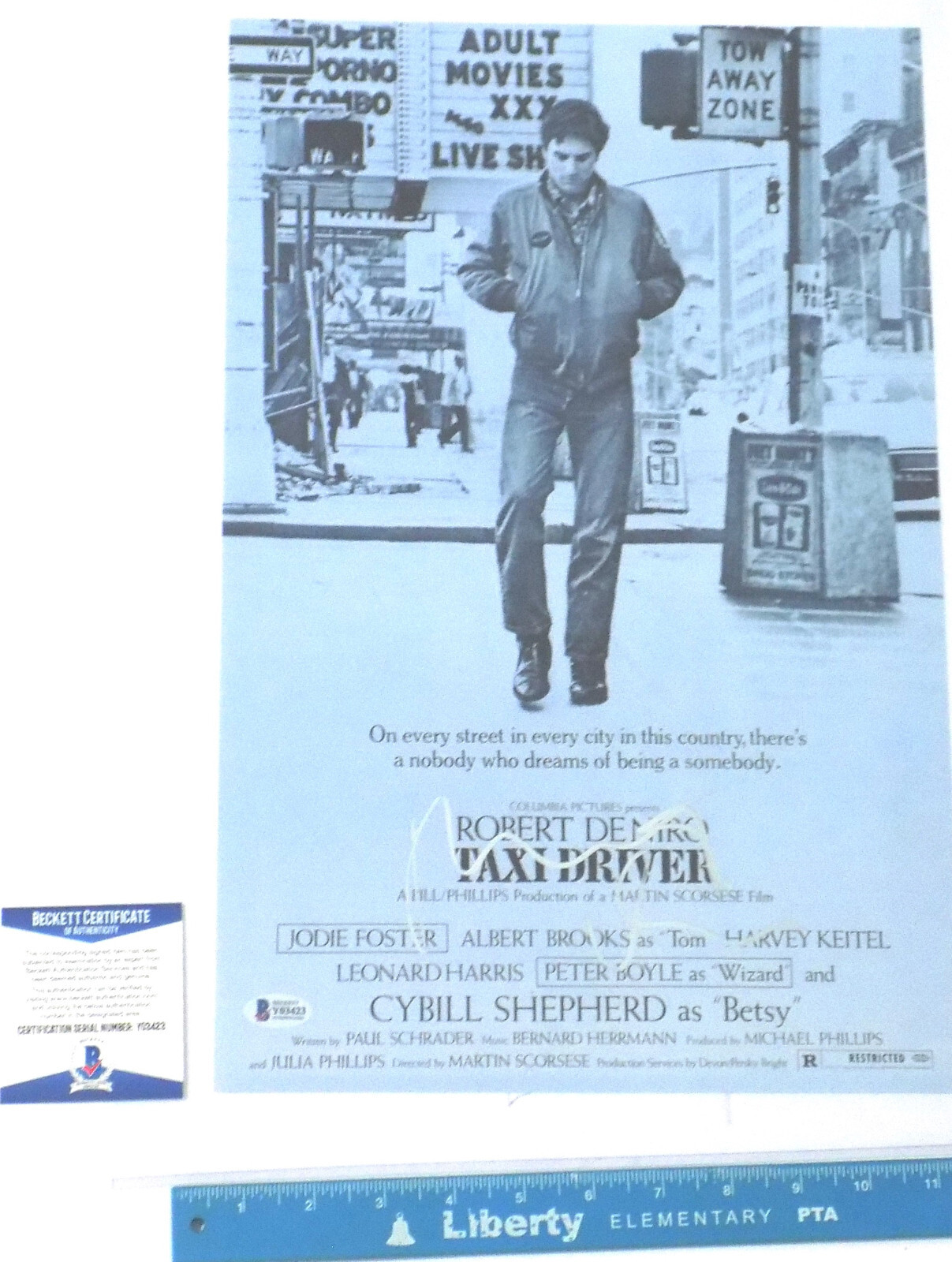 Beckett 💎 COA ROBERT DeNIRO Signed Autograph autoTAXI DRIVER 11×17 Photo Poster