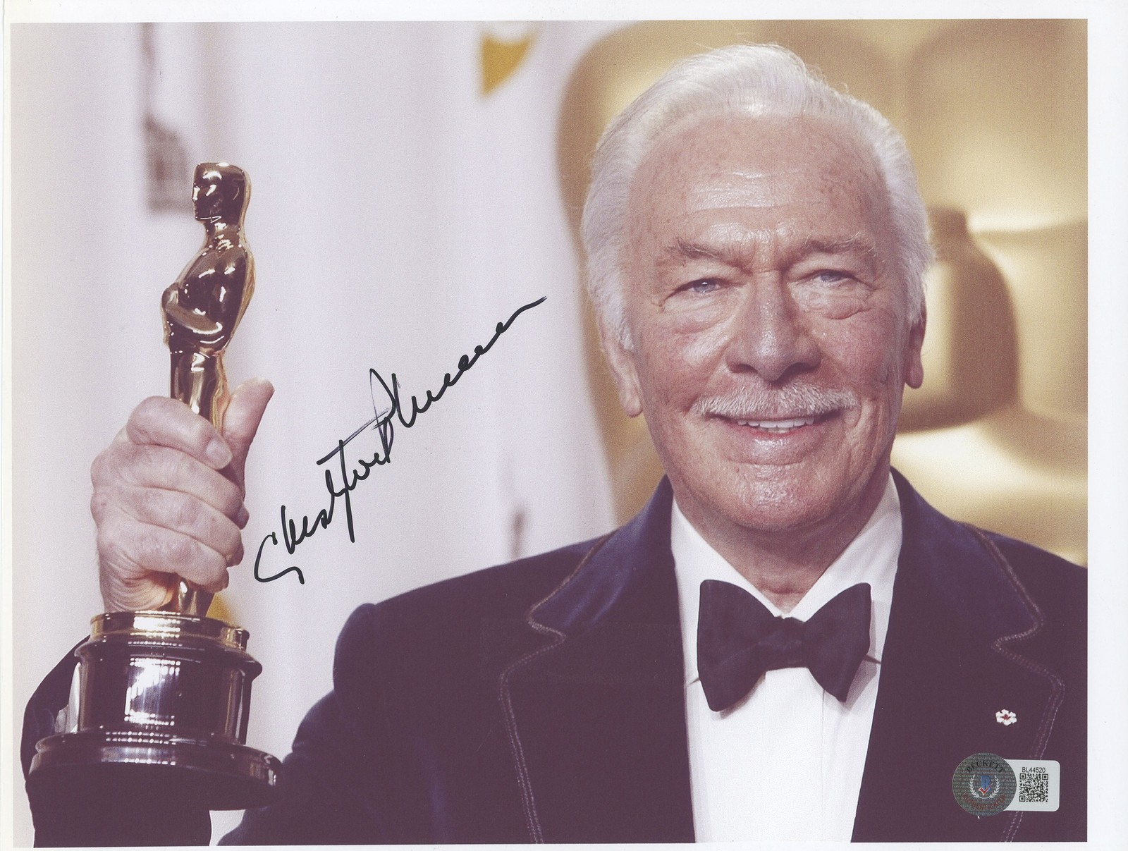 Christopher Plummer The Sound Of Music Signed 8.5×11 Photo BAS #BL44520