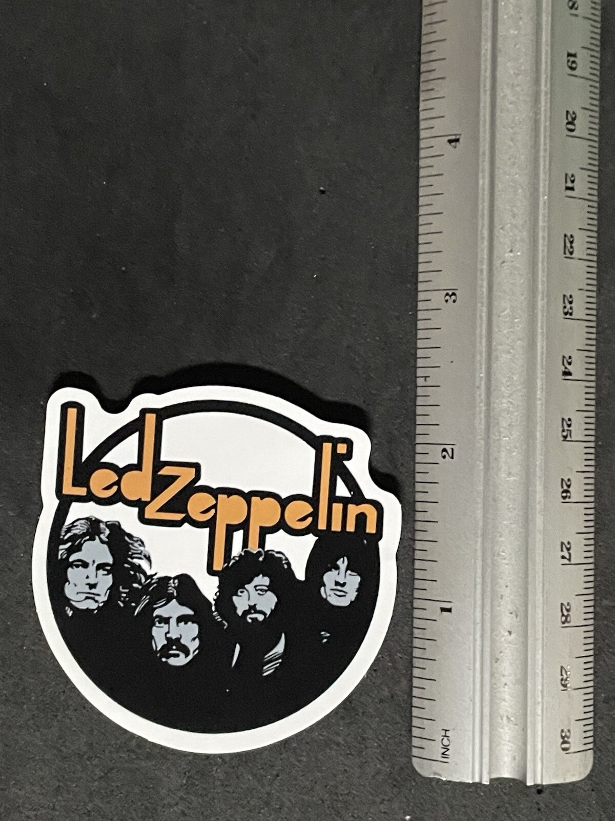Led Zeppelin Logo Sticker Round Iconic 70s UK Classic Rock Band Robert Plant New