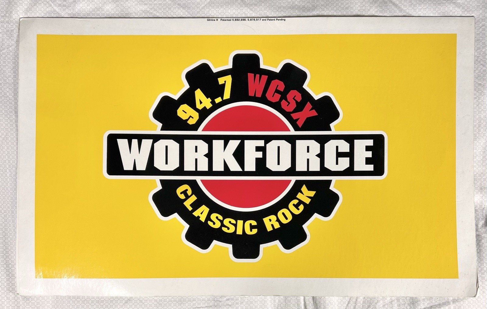 94.7 WCSX Workforce Classic Rock Promotional Sign Detroit Radio Station 26″x16″