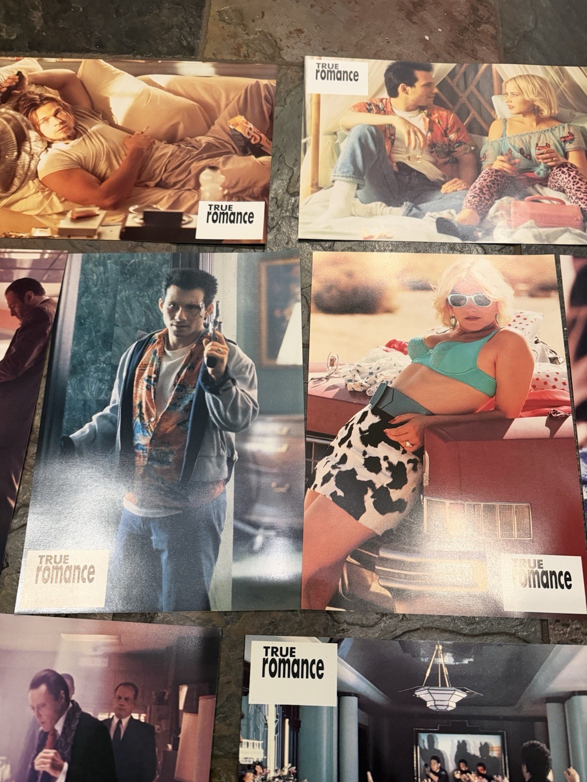 True Romance 1993 ORIG USA(12) 8X12 LOBBY CARD SET CHRISTIAN SLATER DennisHopper