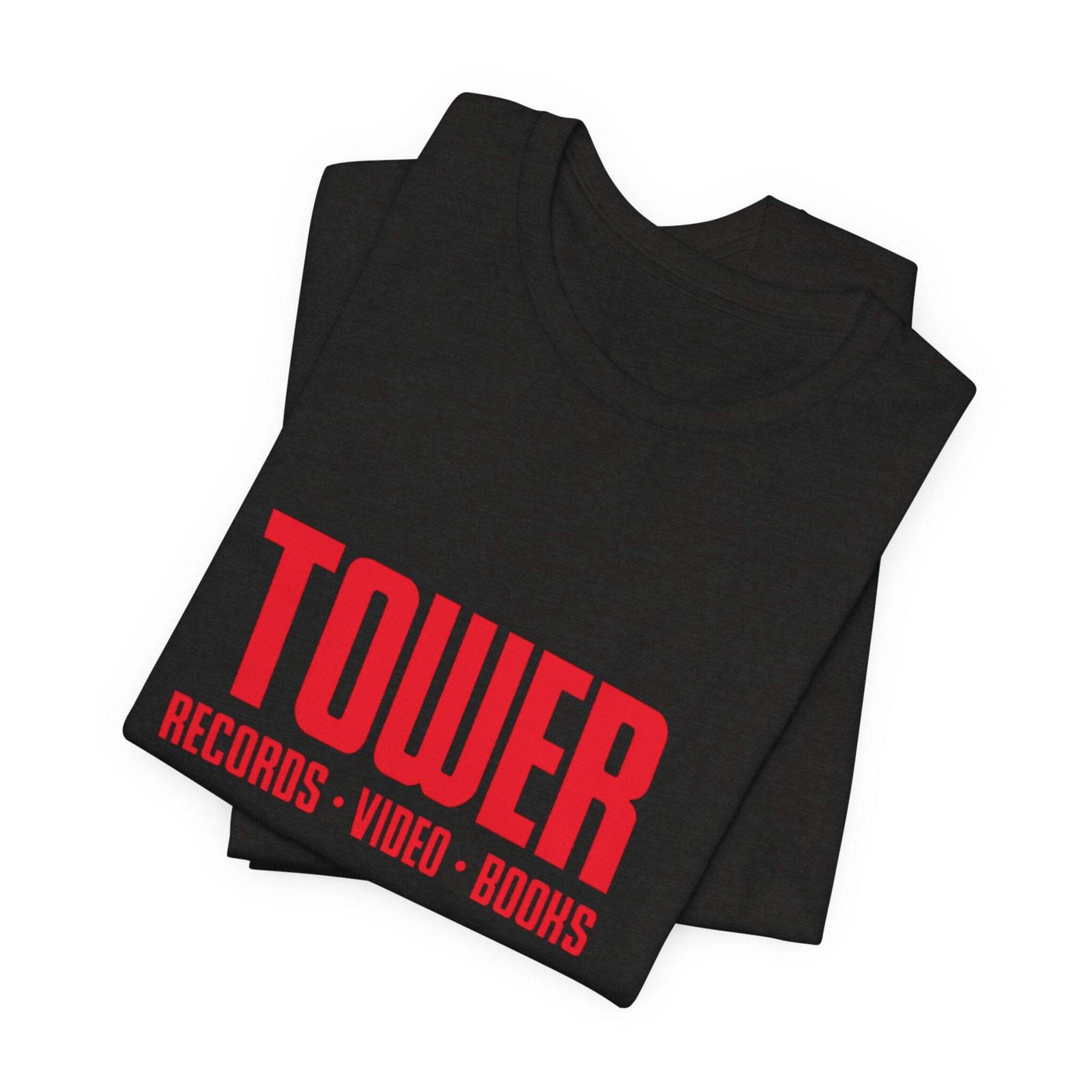 Vintage Tower Records Logo Unisex Jersey Short Sleeve T-Shirt