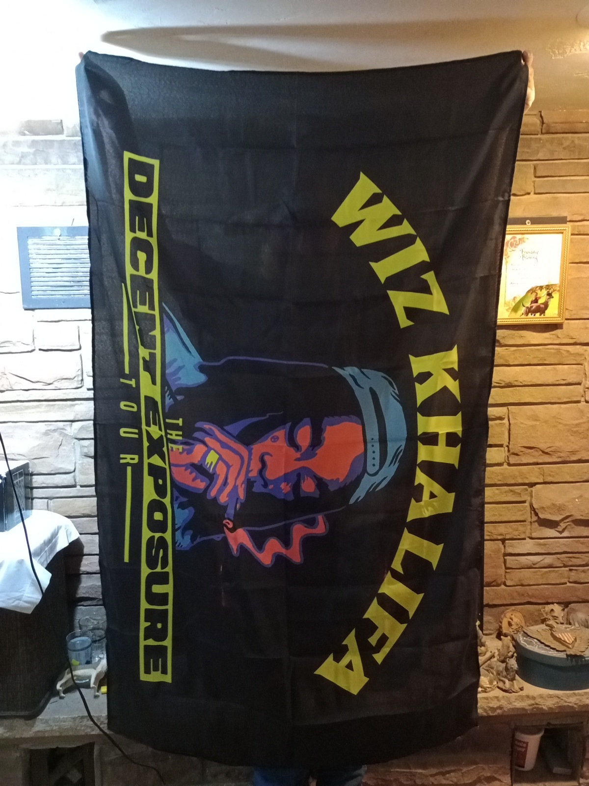 Wiz Khalifa, The Decent Exposure, The Tour. Flag. 57×34 1/2
