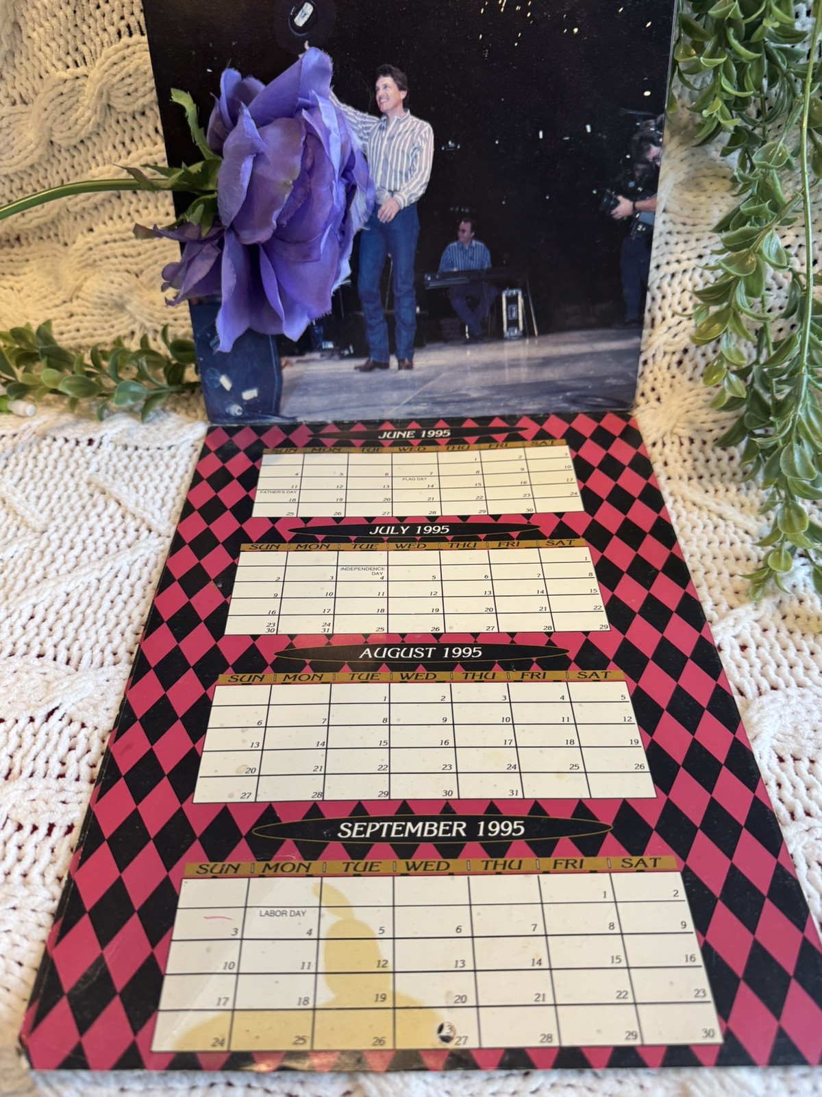 George Strait 20 Month Wall Calendar 1994–1996 Country Music 12.5×9