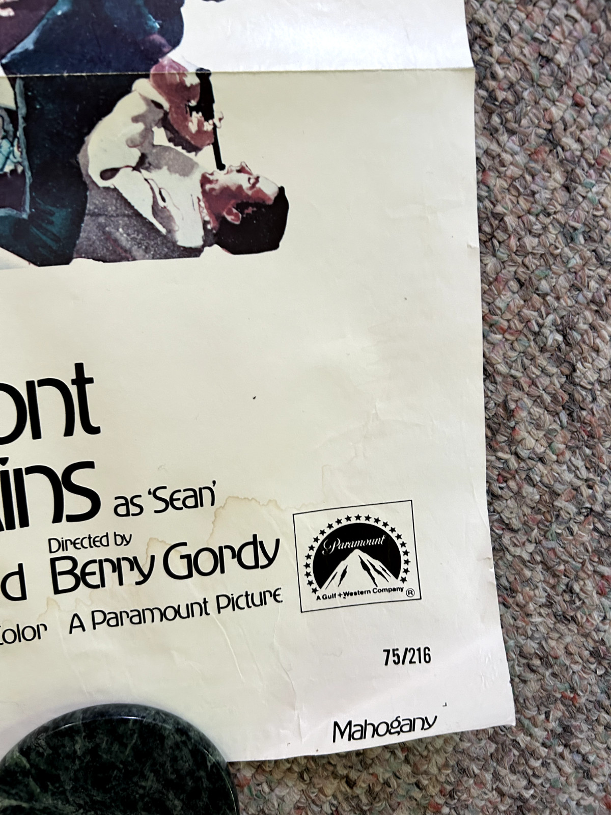 MAHOGANY One sheet US Movie Poster Diana Ross Film 27×41″ 1975, Single Sided.
