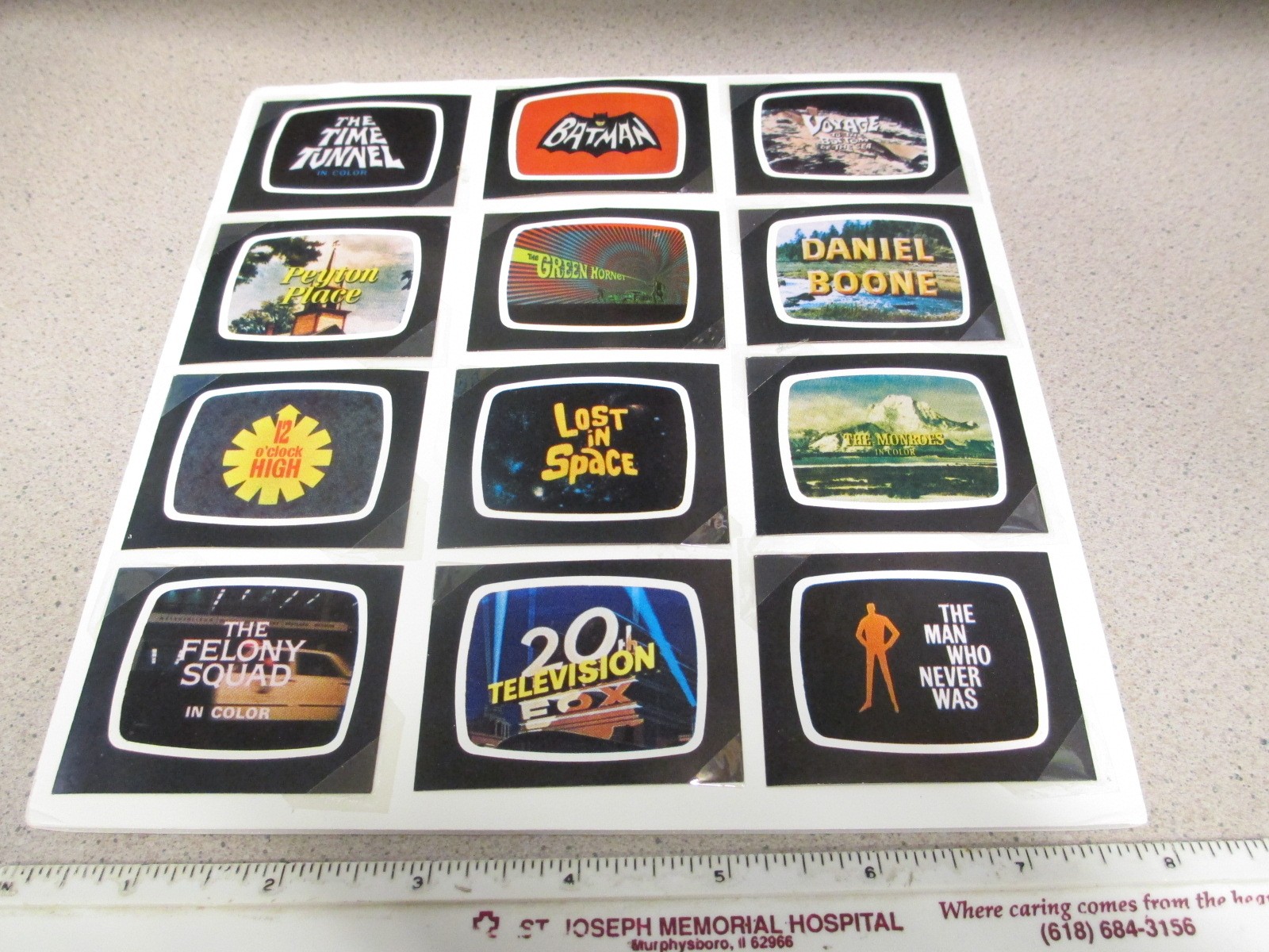 20th Century Fox 1960s (ONE,not all) ABC TV trading card sticker THE TIME TUNNEL