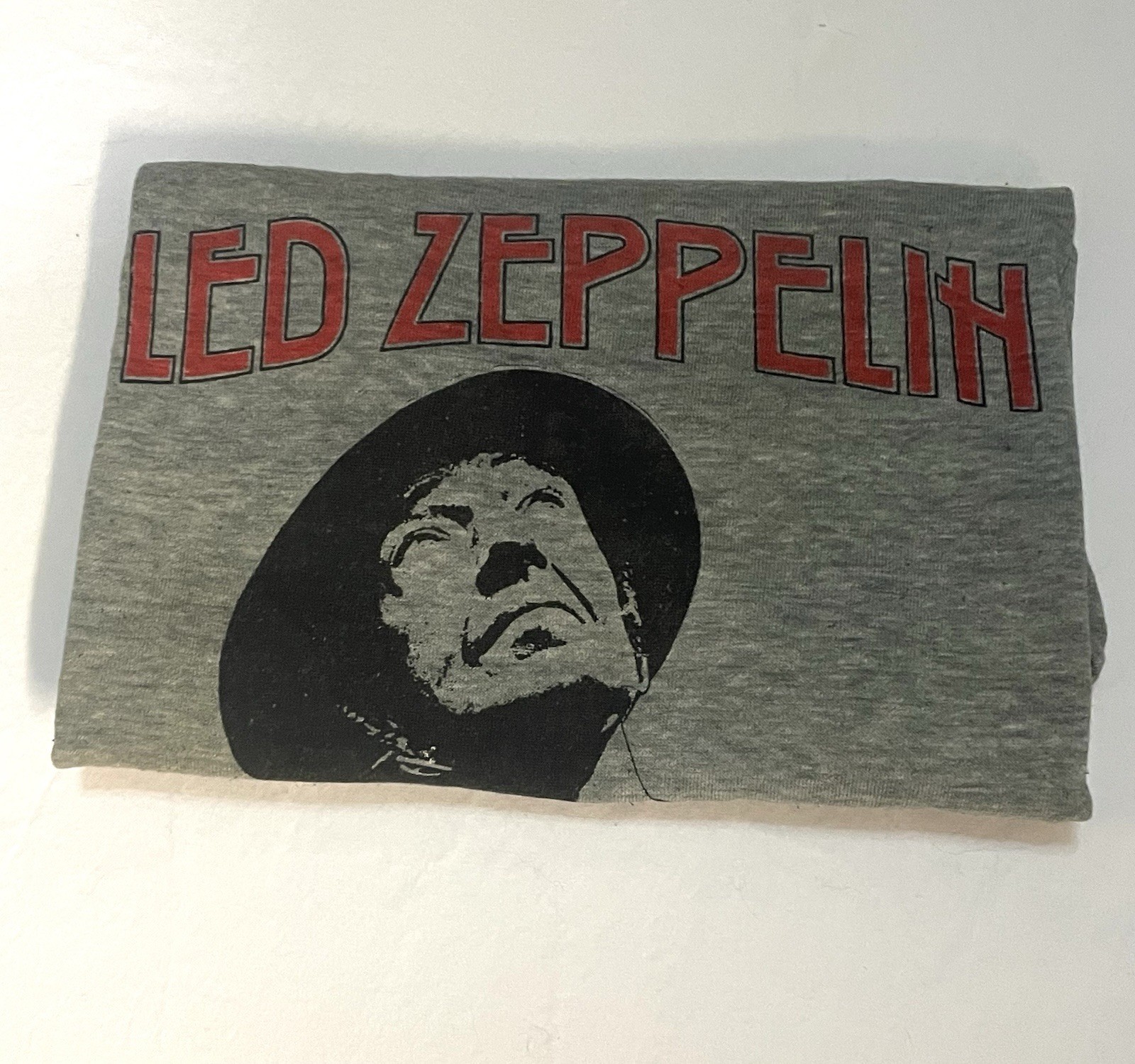 VTG 1980 Led Zeppelin Over Europe Tour Shirt Hanes Orange Flag Single Stitch M