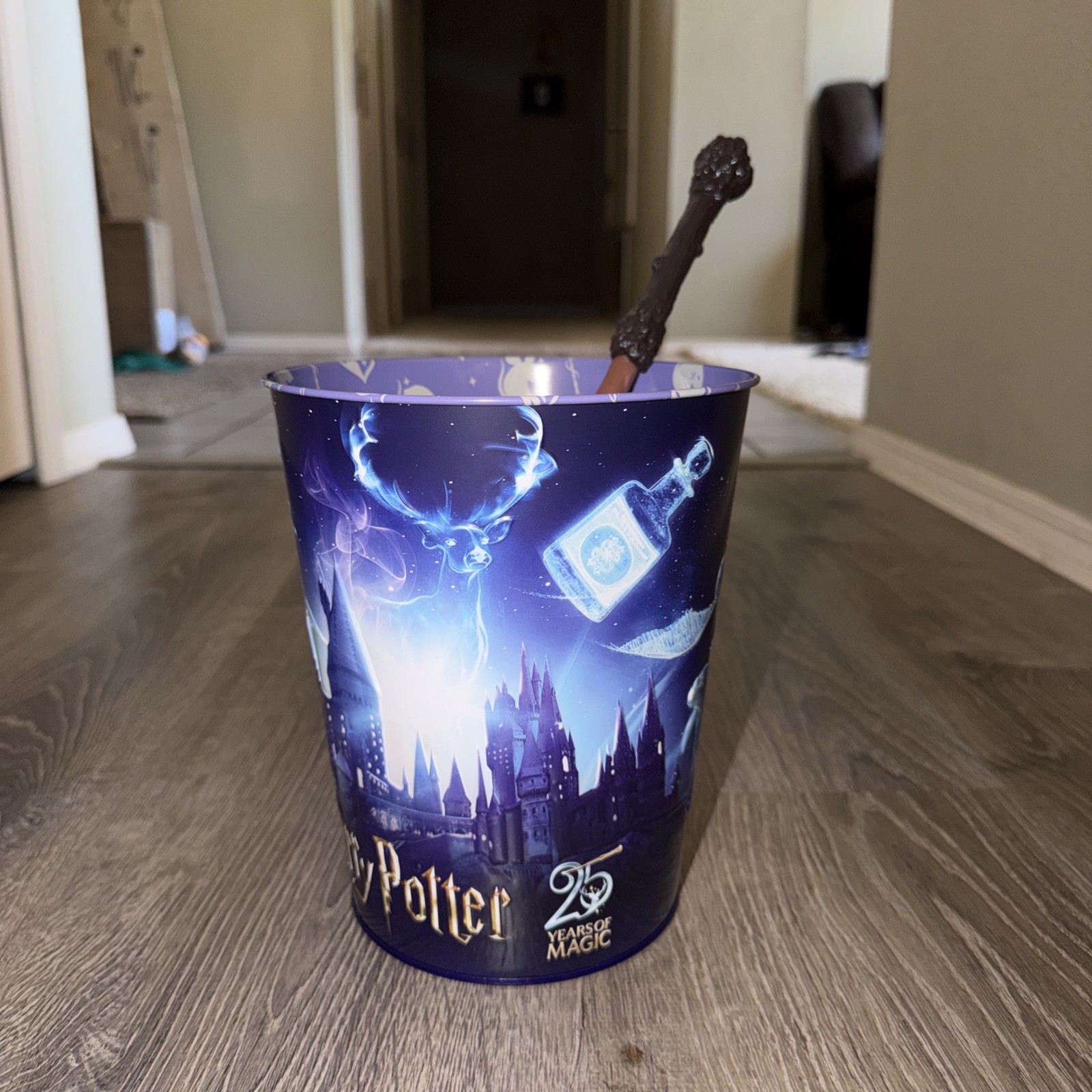 Harry Potter 25th Anniversary 2026 Popcorn Bucket with Wand Brand New In Hand!