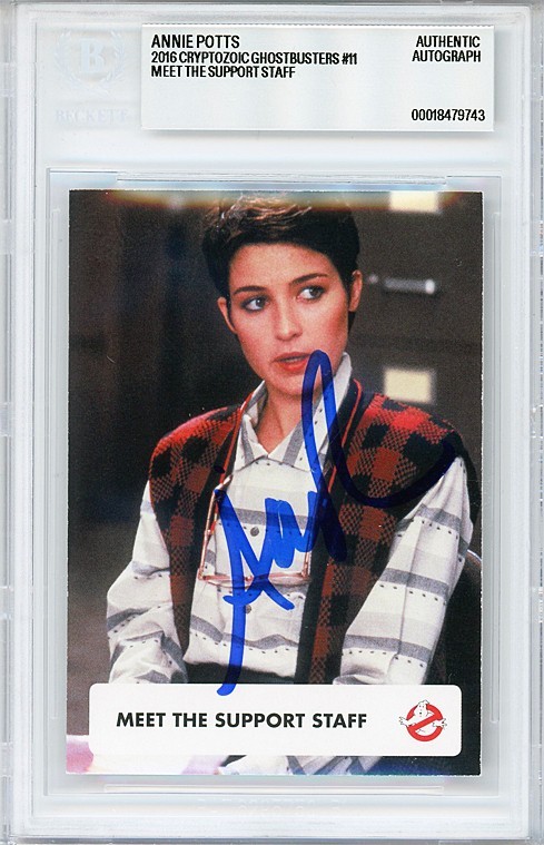 -GHOSTBUSTERS- ANNIE POTTS BECKETT BAS Signed/Autograph/Auto Movie Card