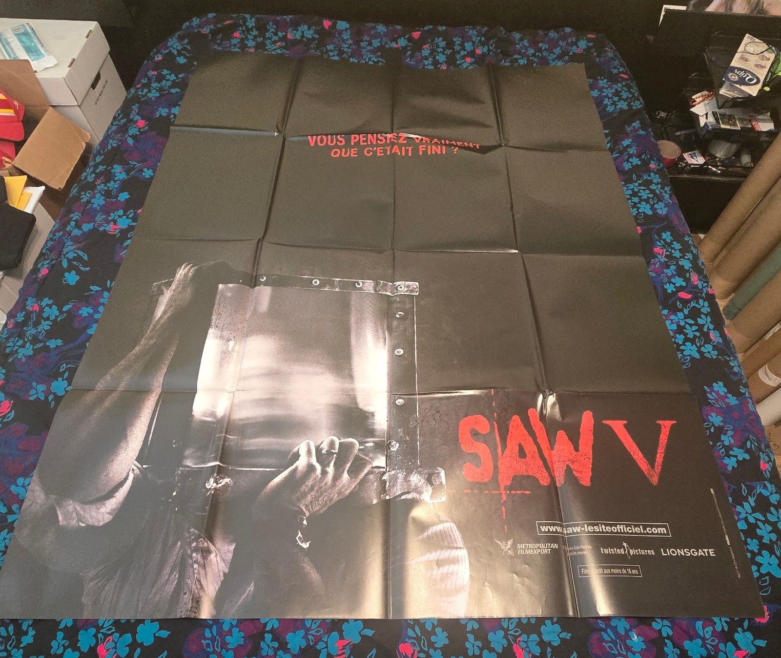 SAW V – ORIGINAL HUGE FRENCH FOLDED POSTER – 2008