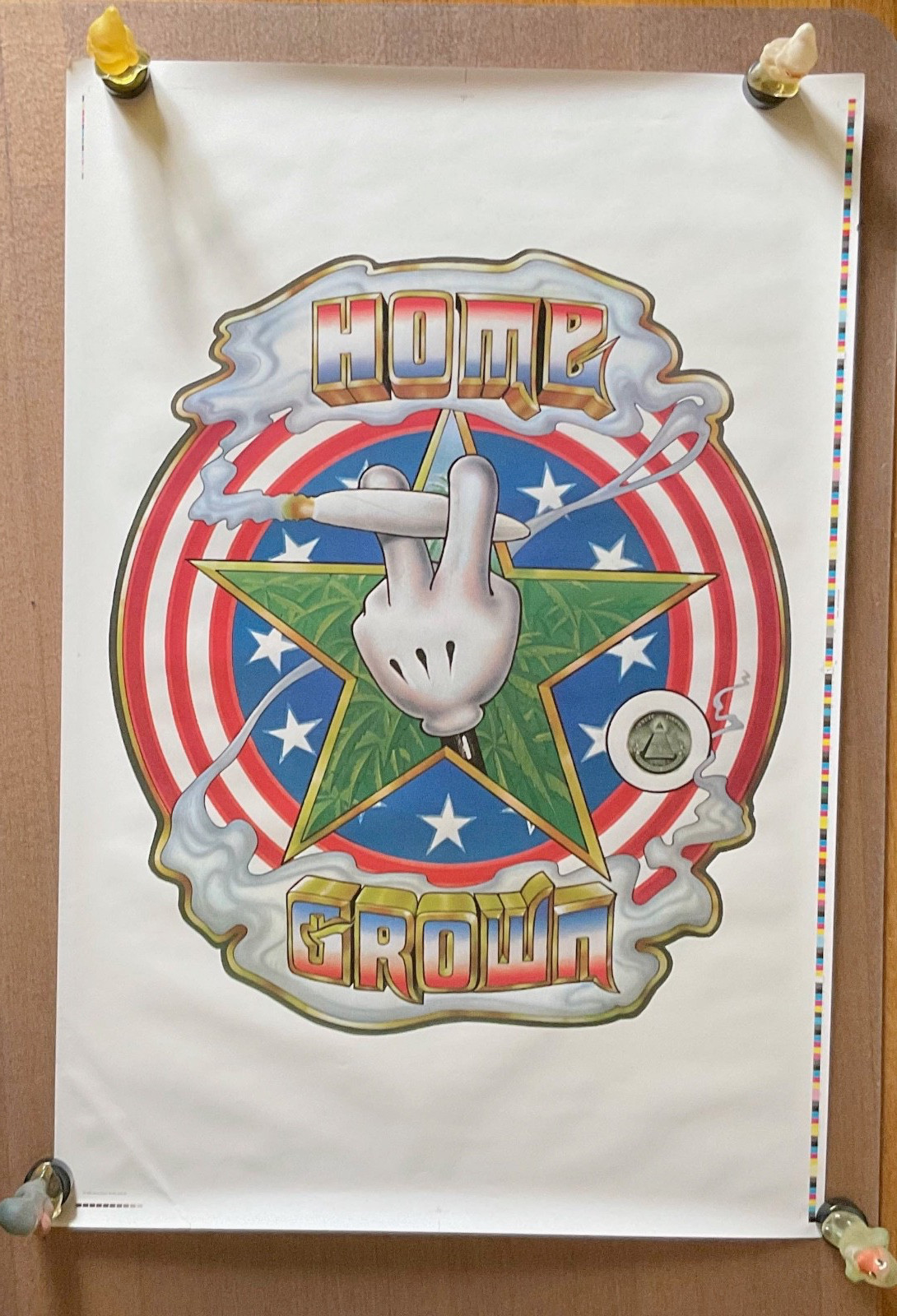 “Home Grown” 1997 Marijuana Poster FT004 oRiGiNaL Un-cropped 25 1/2″ x 38″