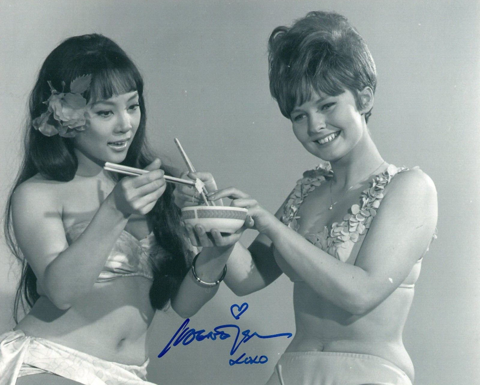 Irene Tsu signed 8×10 photo sexy beautiful Paradise, Hawaiian Style Elvis #3