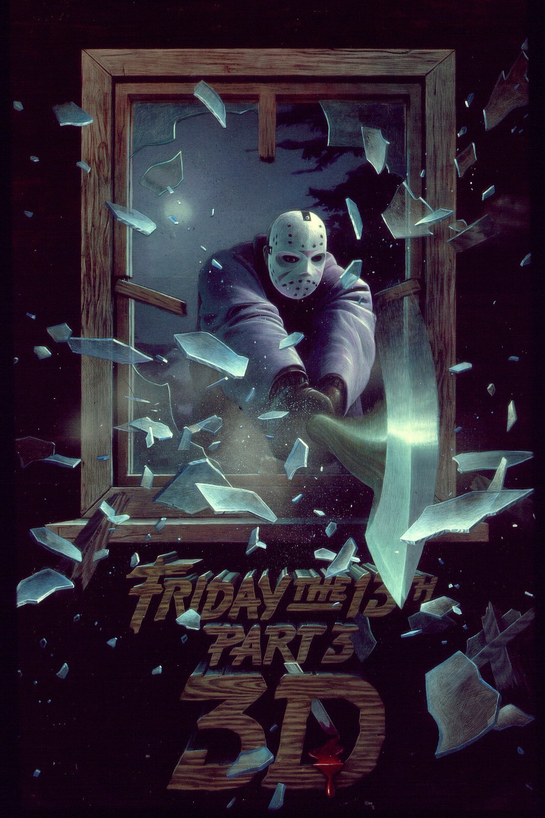 Friday the 13th Part 3 movie poster print (b) : 11: x 17″ Jason Voorhees Horror