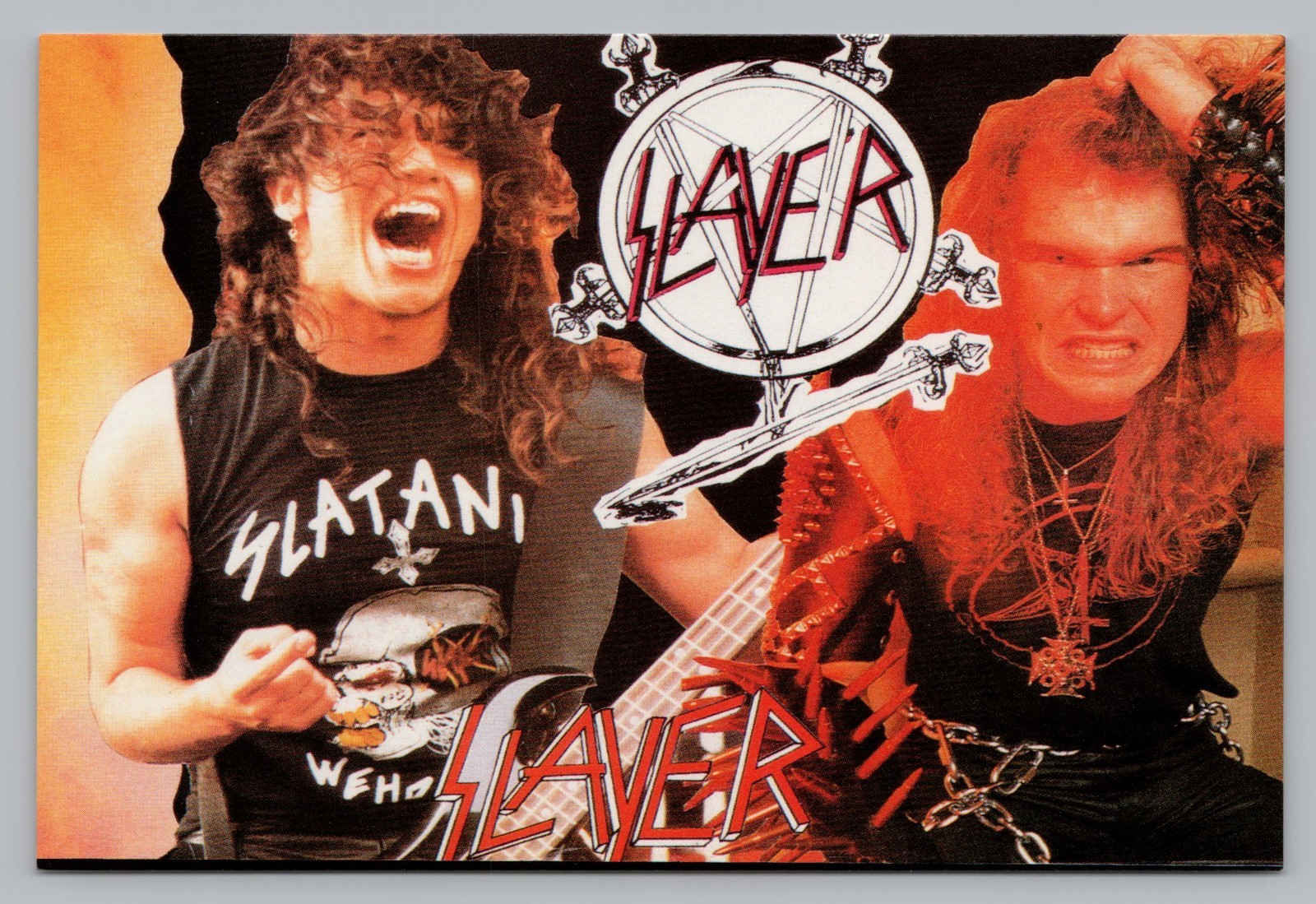 Slayer, Slaytanic Wehrmacht Shirt, Vintage Postcard 4×6 “Mini Poster” B10