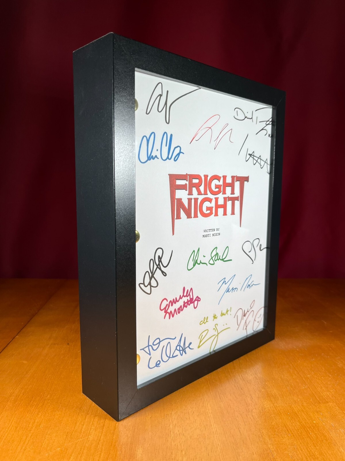 Fright Night Remake Script Signed- Autograph Reprints- 113 Pages- Vampires