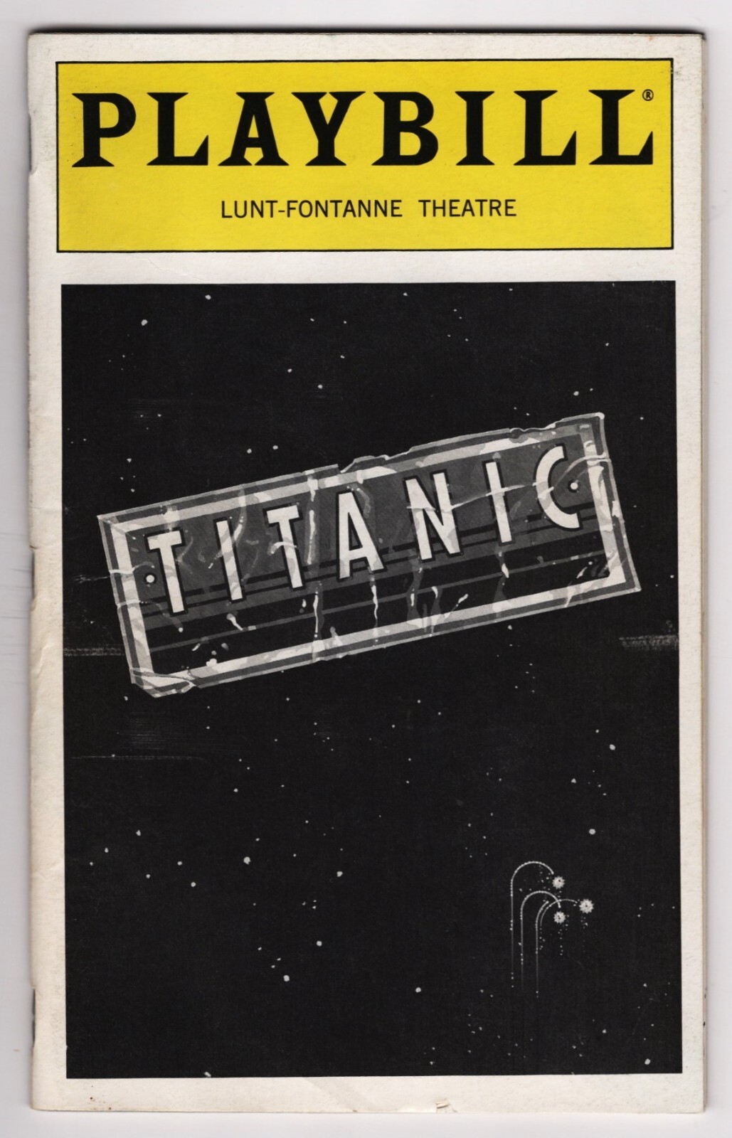 Brian d’ Arcy James (Signed) “TITANIC” Victoria Clark 1998 Playbill with Ticket
