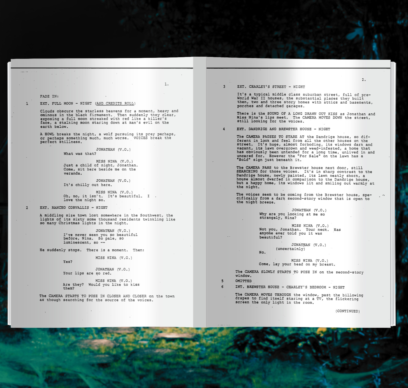 Fright Night Script Signed, Autograph Reprints, Full Screenplay Horror Vampire