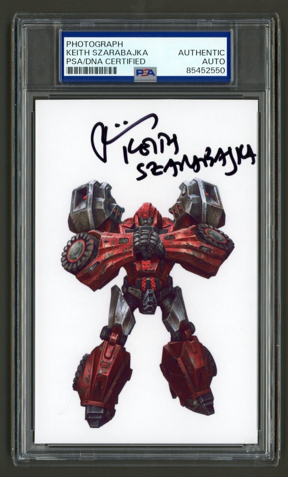 Keith Szarabajka Signed Photo (PSA) Voice of Ironhide Transformers Video Games
