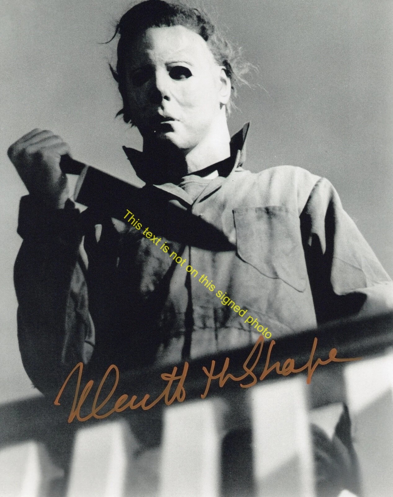 Nick Castle Halloween Michael Myers Signed Autographed Inscribed Photo Art HD118