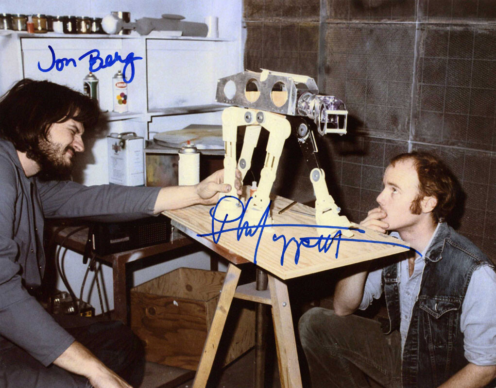 JON BERG PHIL TIPPETT SIGNED AUTOGRAPHED 11×14 PHOTO ILM STAR WARS BECKETT BAS
