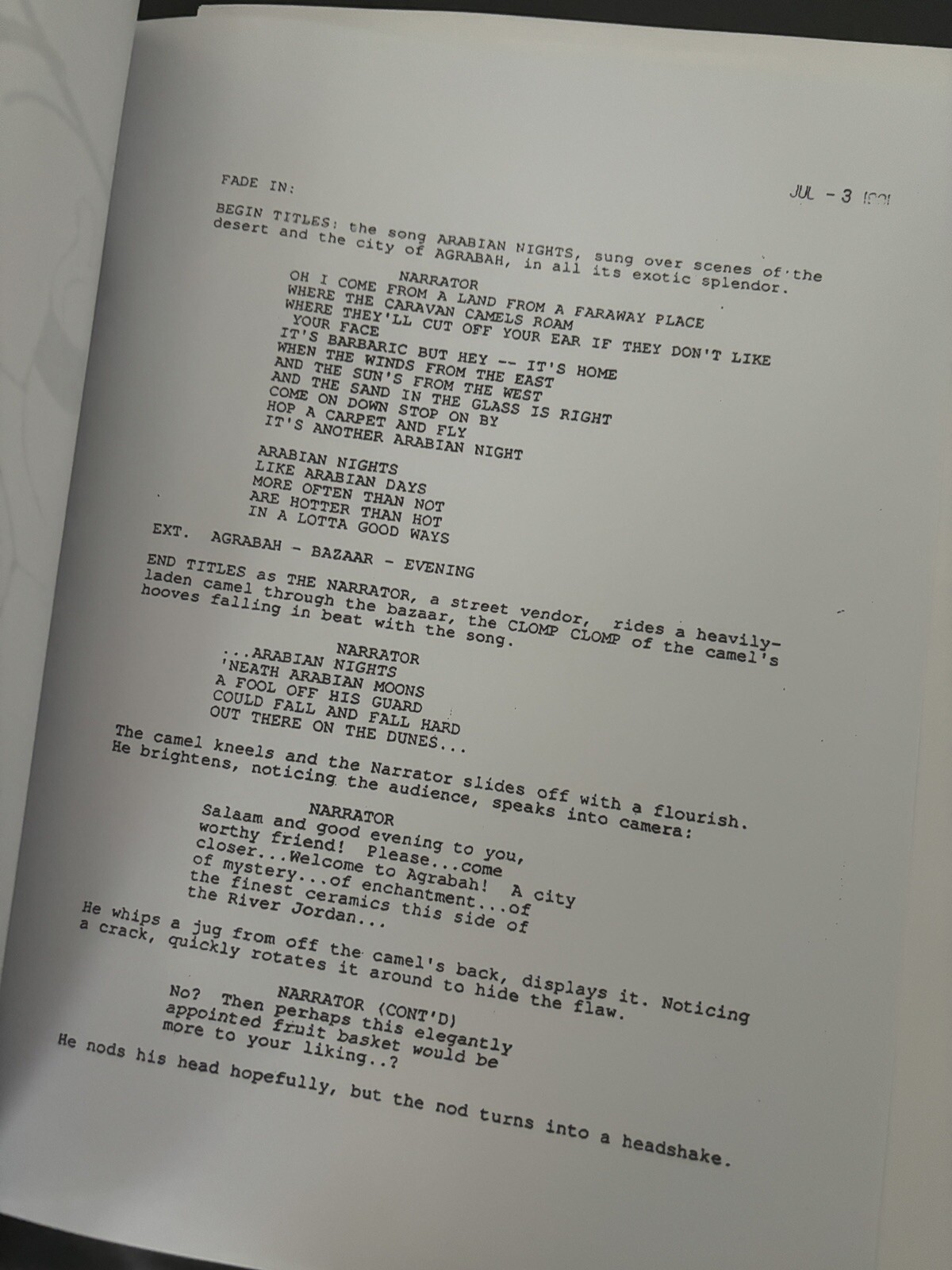 Walt Disney™ RENAISSANCE ERA Mermaid Beauty Aladdin Lion CLASSICS SCREENPLAY SET