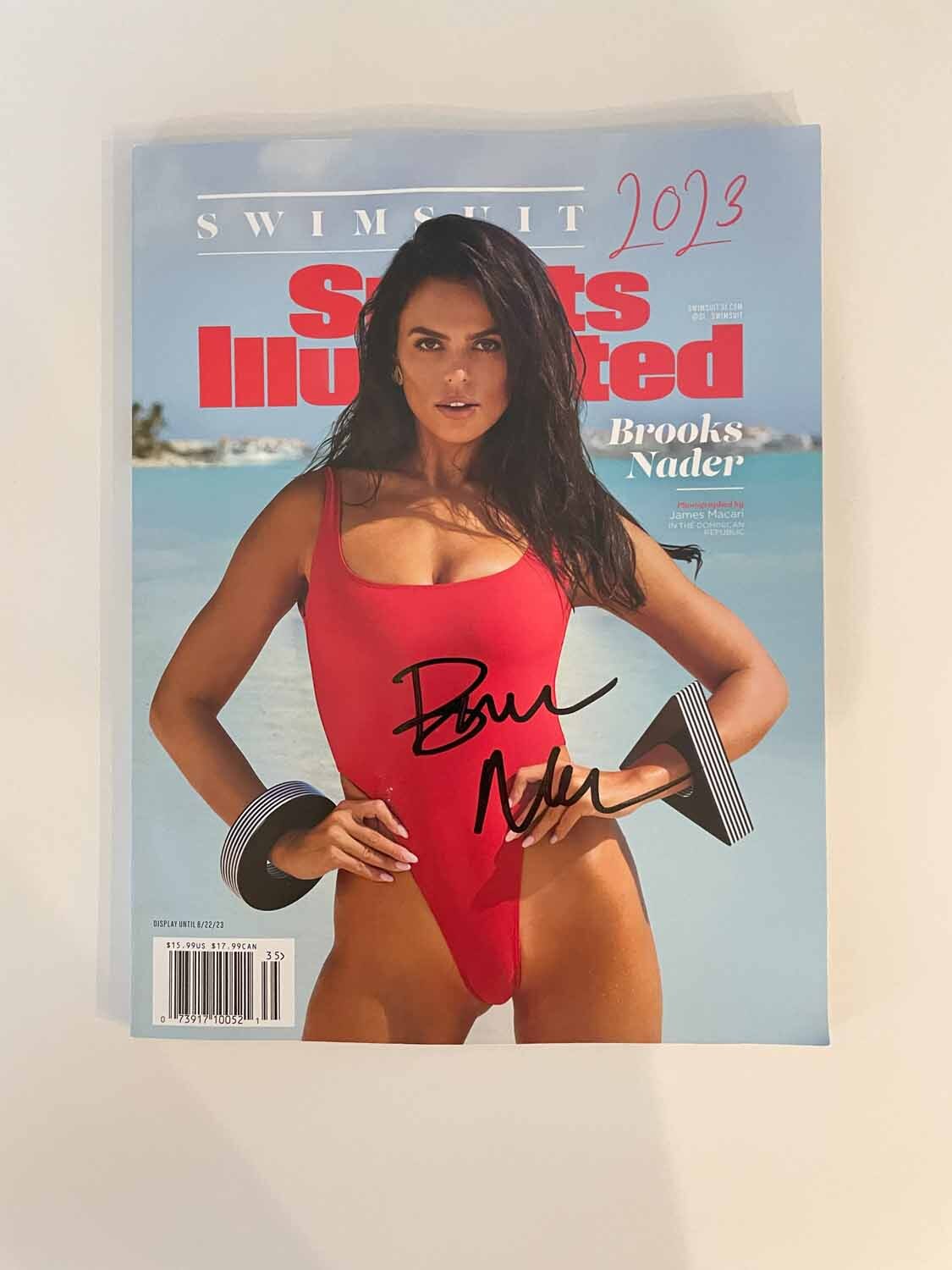 Sports Illustrated Cover Model Brook Nader Signed SI Magazine COA Proof Photo 2