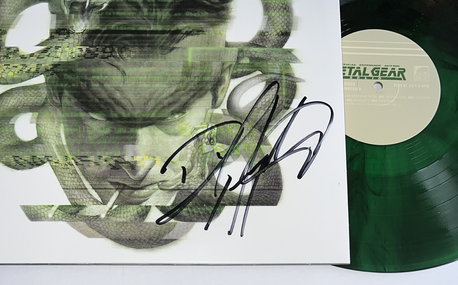 DAVID HAYTER SIGNED COLORED MONDO METAL GEAR VINYL ALBUM LP +JSA COA W/ QUOTE
