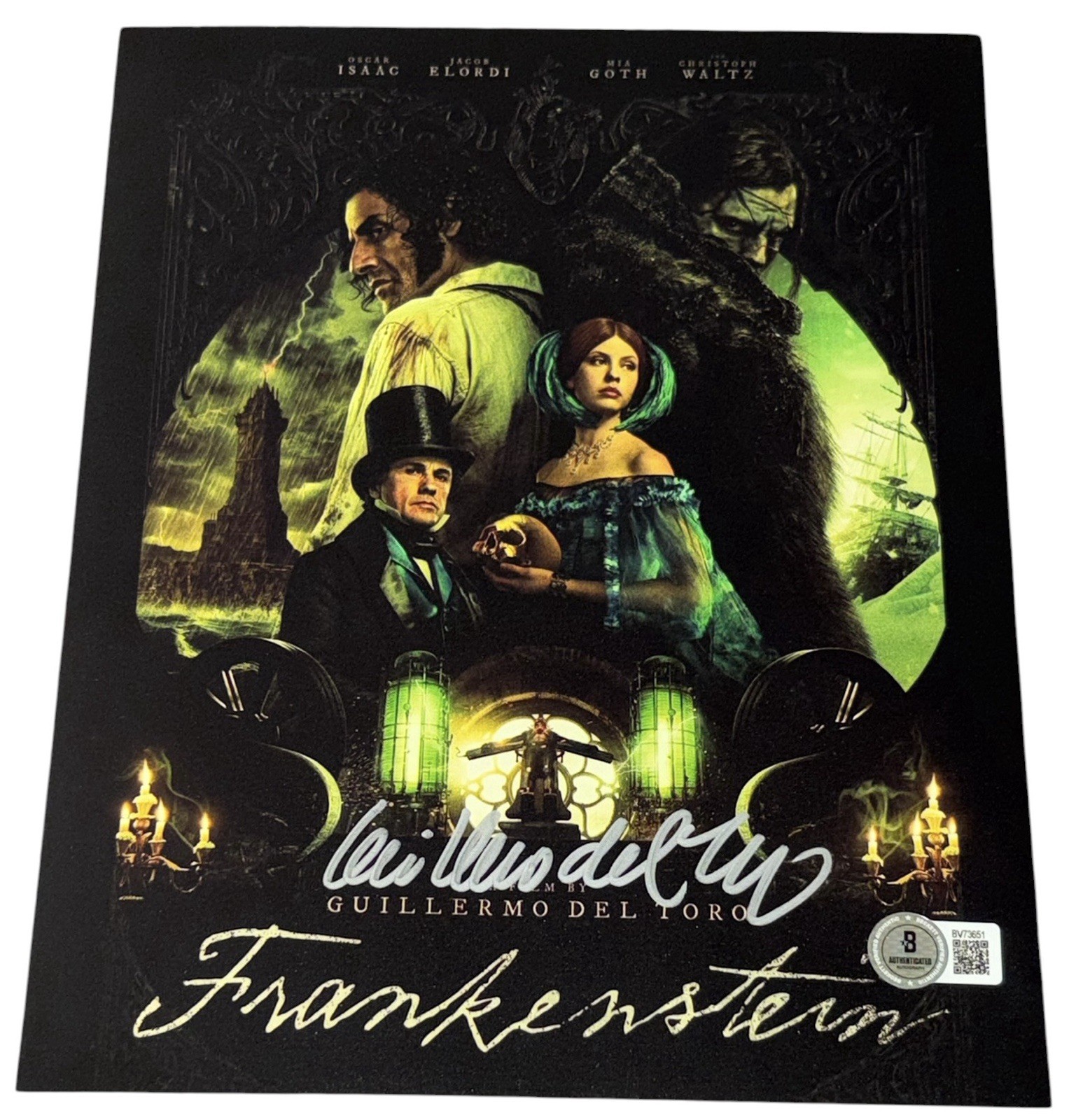 Guillermo del Toro Signed Autograph 8×10 Frankenstein Photo Poster Beckett BAS