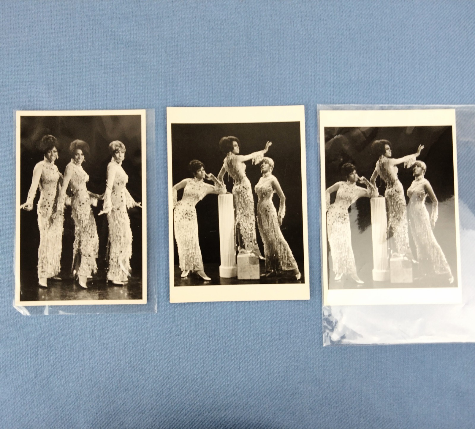 Diana Ross And The Supremes Lot of 3 Postcards B/W James Kriegsmann 1967