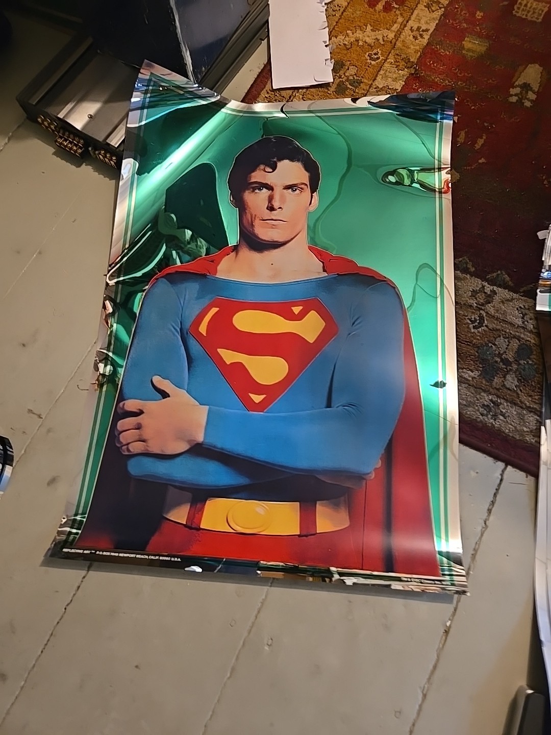 Superman The Movie Poster 21×30 Christopher Reeve 1978 MYLAR
