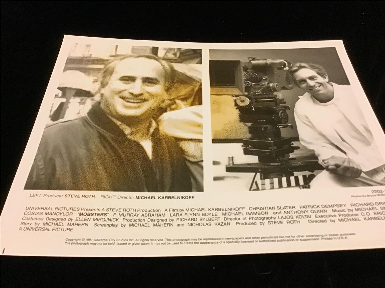 Movie Still Mobsters 1991 producer Steve Roth—Emulsion Deterioration