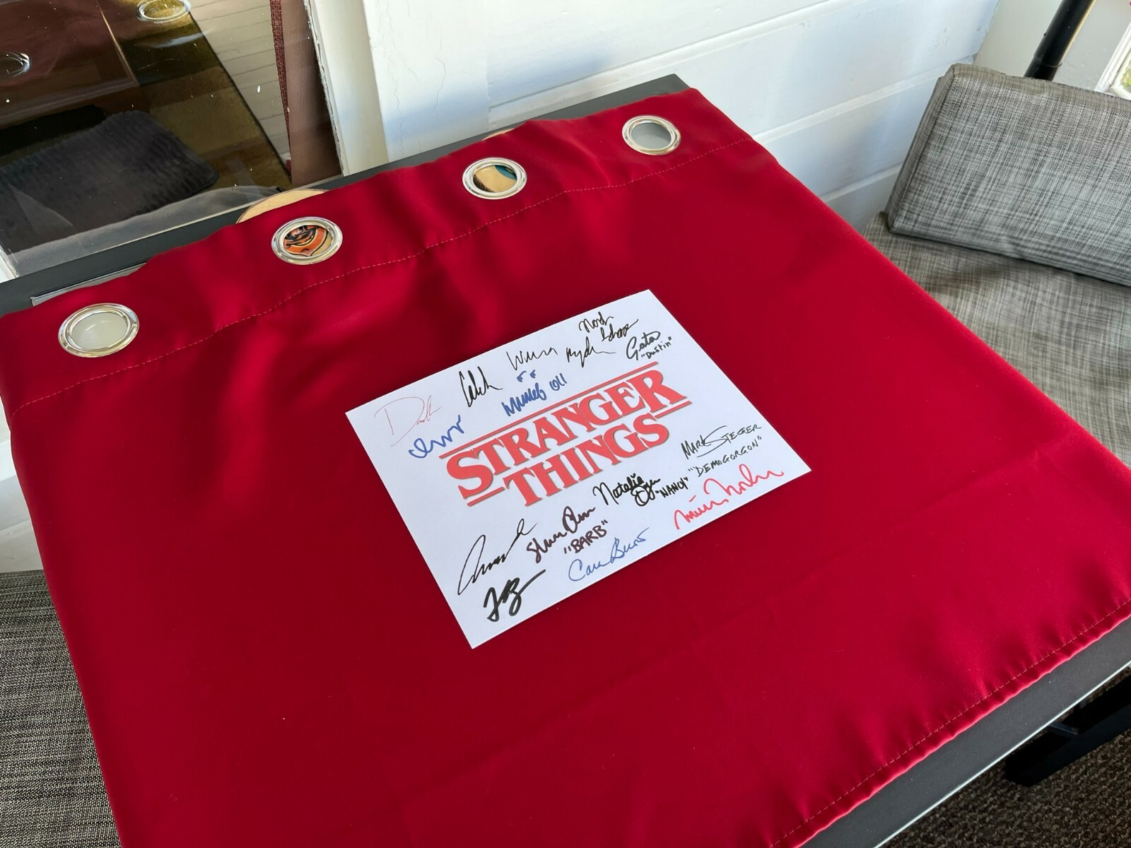 Stranger Things Title Card Cast-Signed- 8.5×11- Autograph Reprints