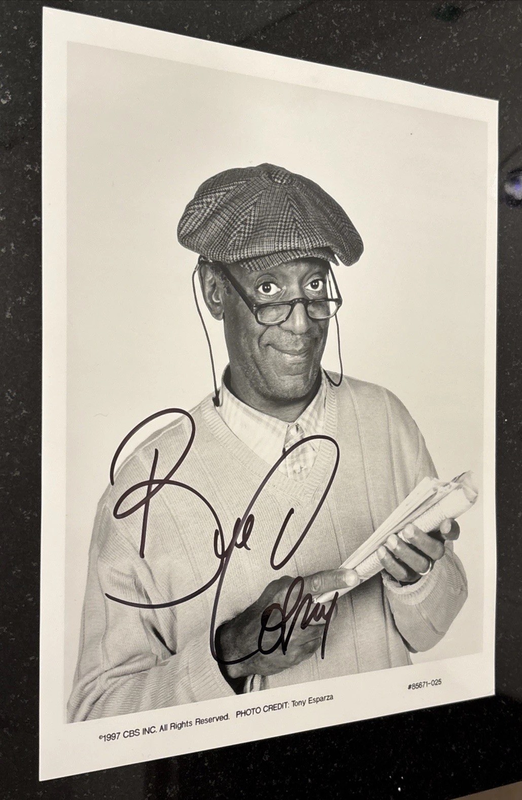 Bill Cosby Autographed 1997 CBS Promotional Photograph