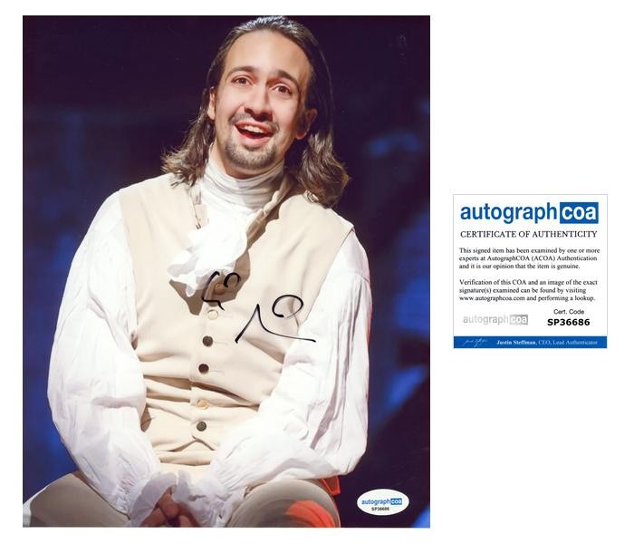 Lin-Manuel Miranda “Hamilton” AUTOGRAPH Signed ‘Alexander’ 8×10 Photo D ACOA