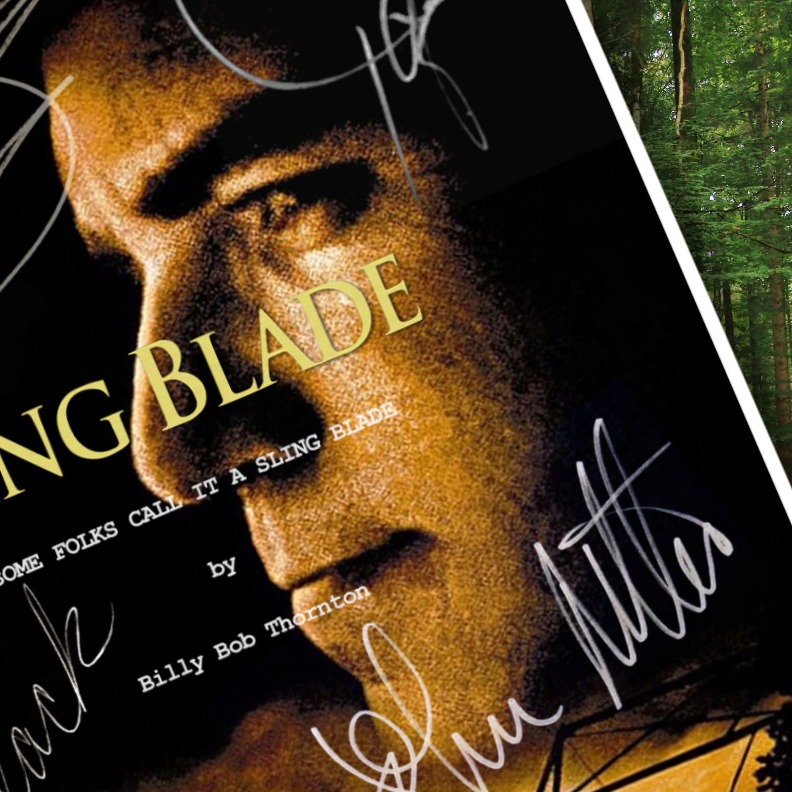 Sling Blade Script & 8X10 Pic Signed Autograph Reprints Full 102 Page Script