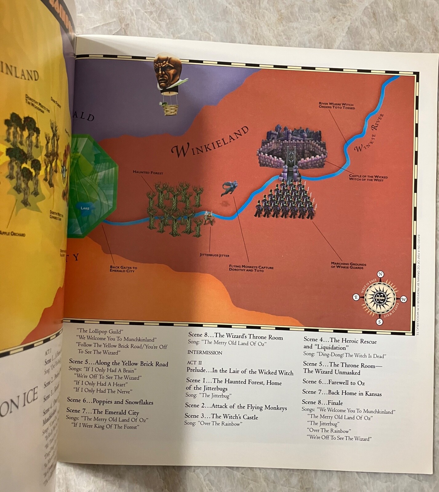 Wizard Of Oz On Ice Souvenir Book Kenneth Feld Vintage 1998 Turner Entertainment
