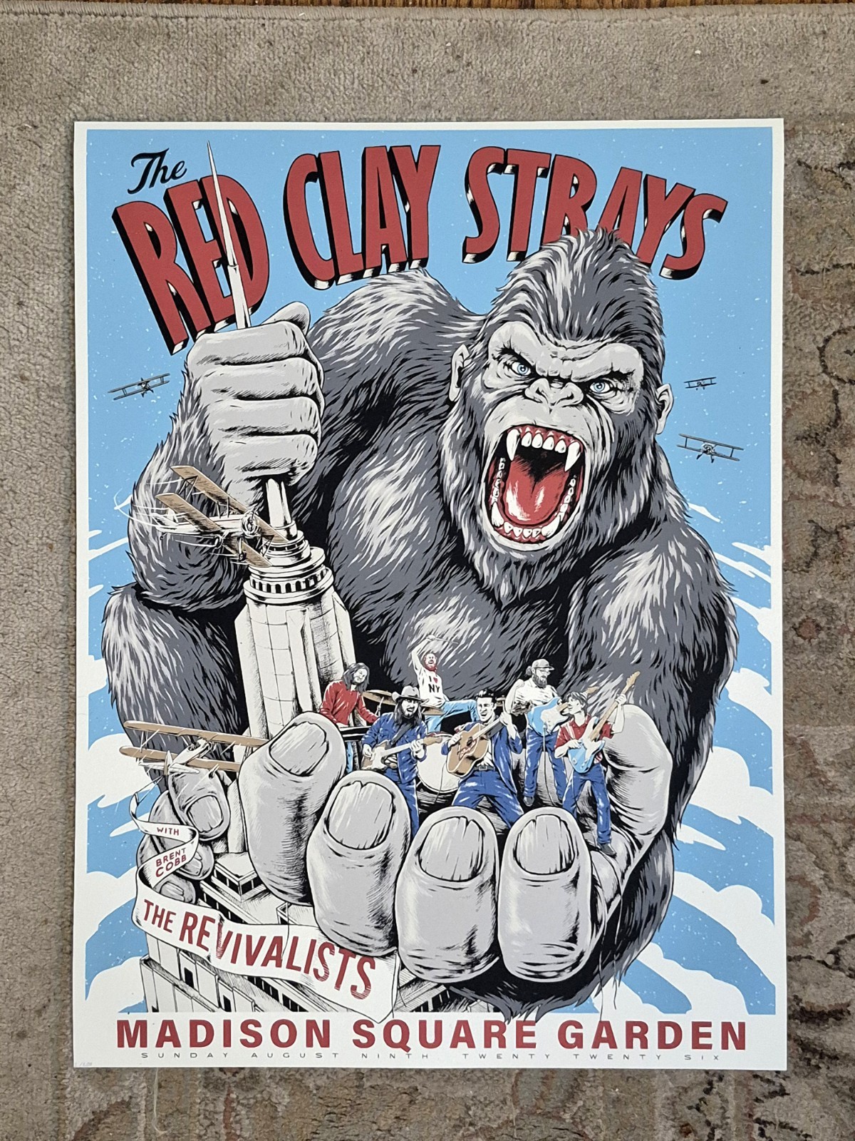 The Red Clay Strays Poster MSG #/200 OFFICIAL Show Ed NEW YORK 2026 READ!