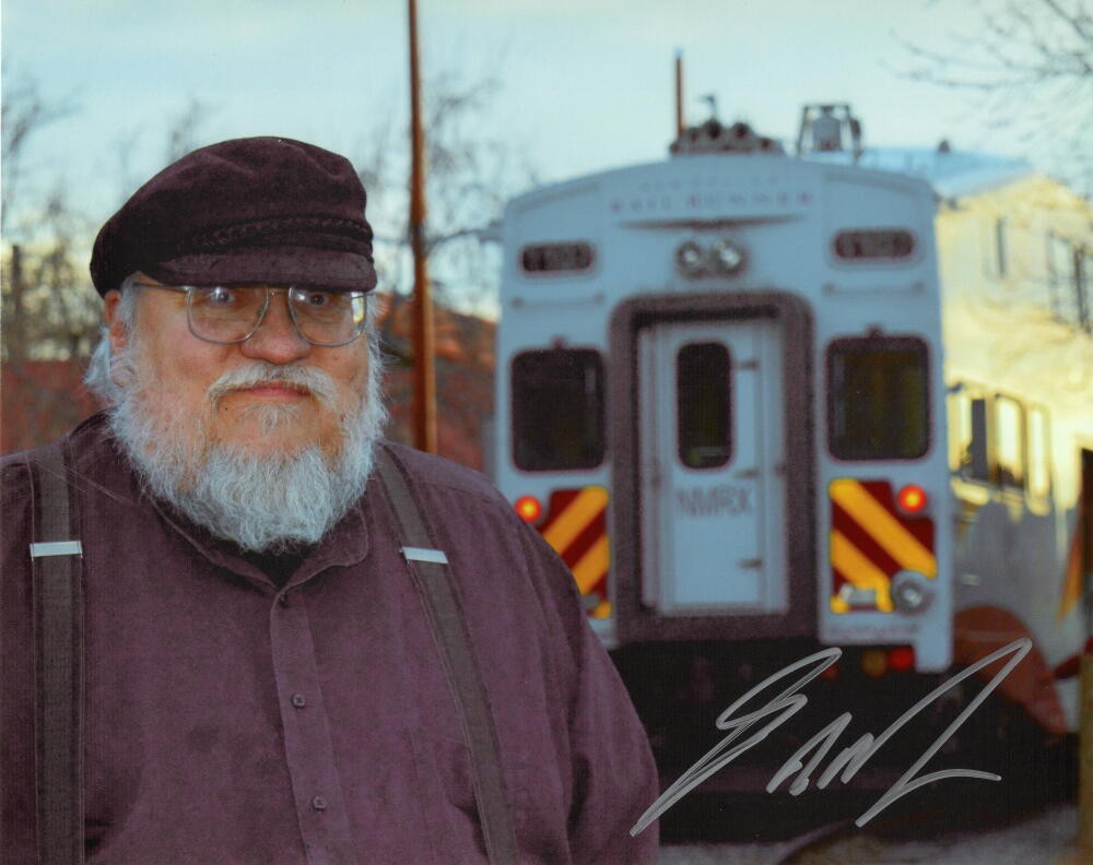 GEORGE RR MARTIN SIGNED AUTOGRAPH 8X10 PHOTO – GAME OF THRONES WRITER & CREATOR