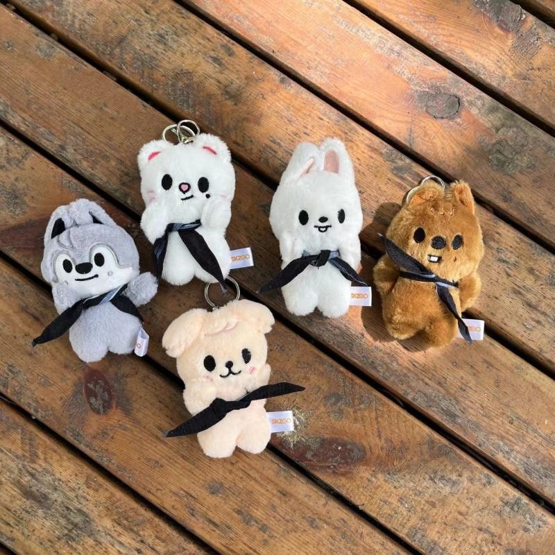 Cute Plush Animal Keychain Soft Stuffed Doll Backpack Bag Charm Gift Toy Pendant