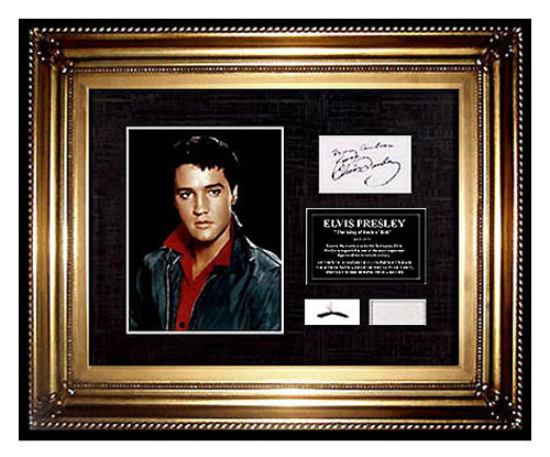 ELVIS PRESLEY Hair Lock CHARITY Signed COA letter Memorabilia Relic ART Music