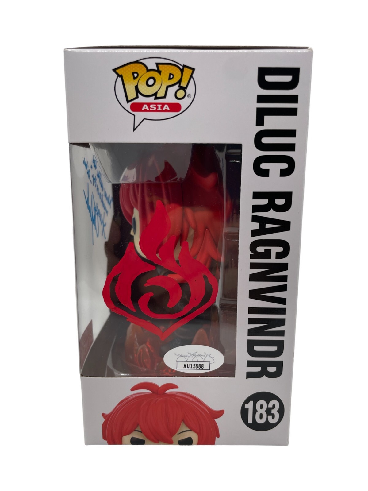 Sean Chiplock Signed Diluc Exclusive Funko Pop 183 Genshin Impact Auto JSA COA