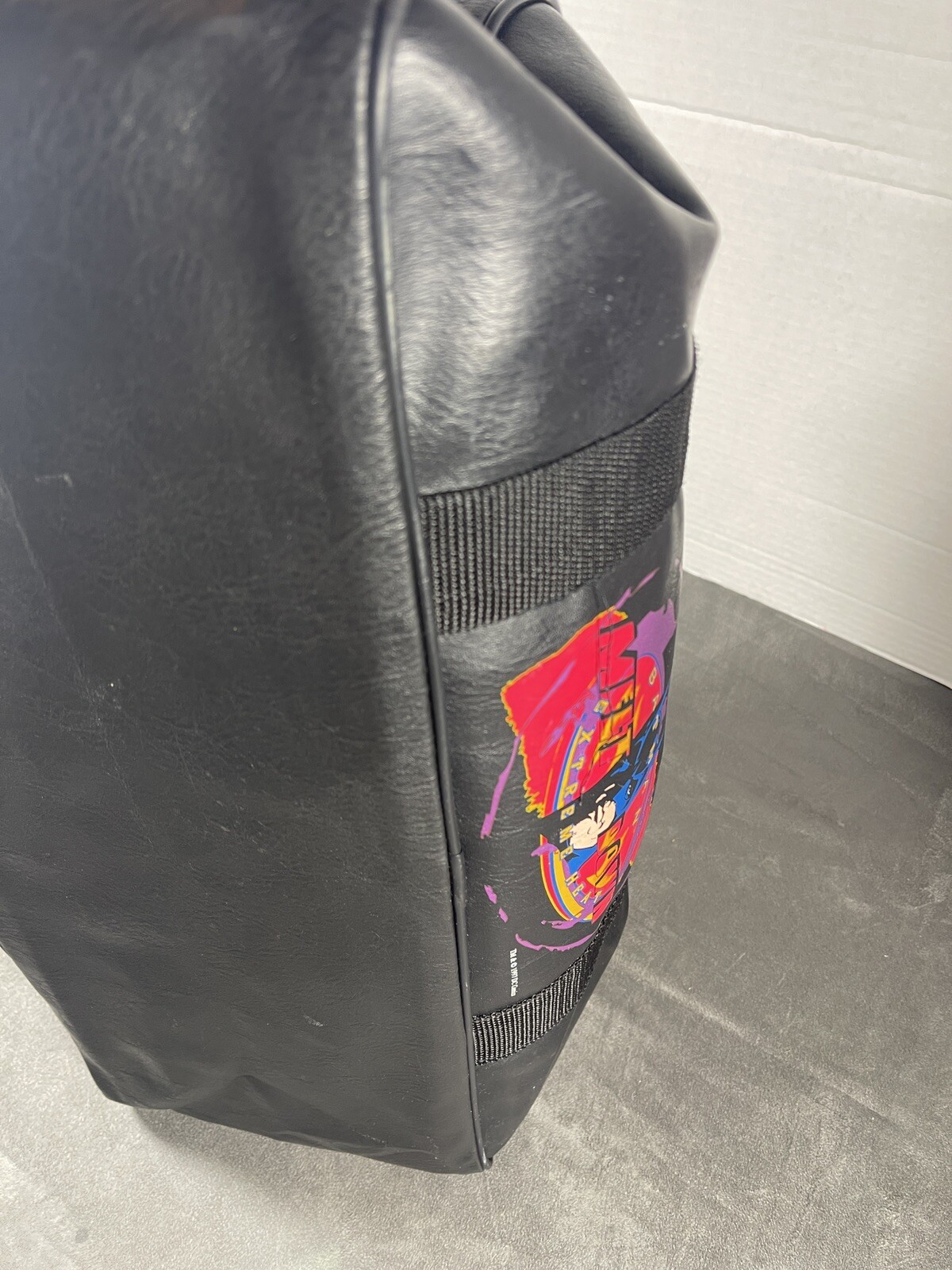 Batman & Robin Black Vinyl Duffle Bag Robin Melt Down Extreme Heat Movie 1997